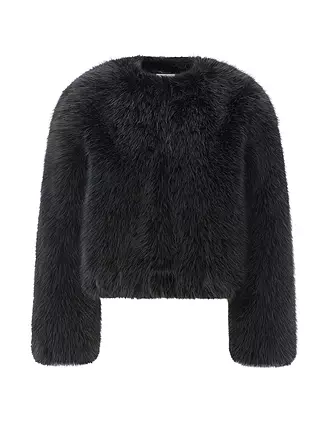 RICH & ROYAL | Jacke in Felloptik |